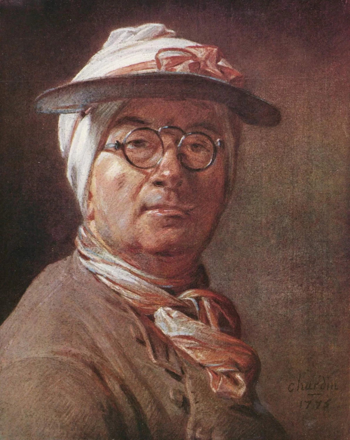 Jean Siméon Chardin - Autoritratto, Louvre, Parigi 1